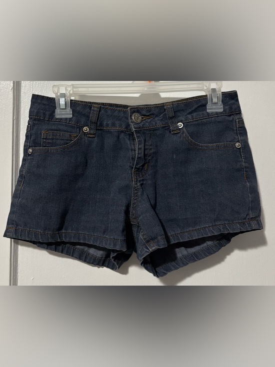 Wax Jean Pants - Wax Jean Dark Blue Wash Stretch Denim Jean Shorts Woman’s Size Small NWOT